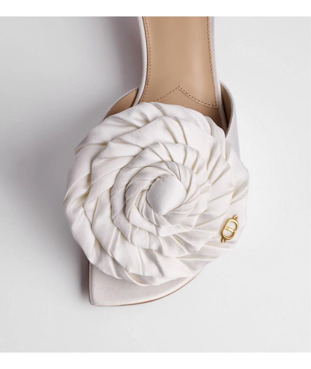 CHRISTIAN DIOR Белые босоножки, фото 4