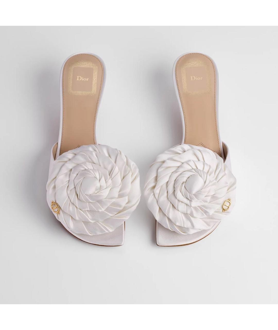 CHRISTIAN DIOR Белые босоножки, фото 2
