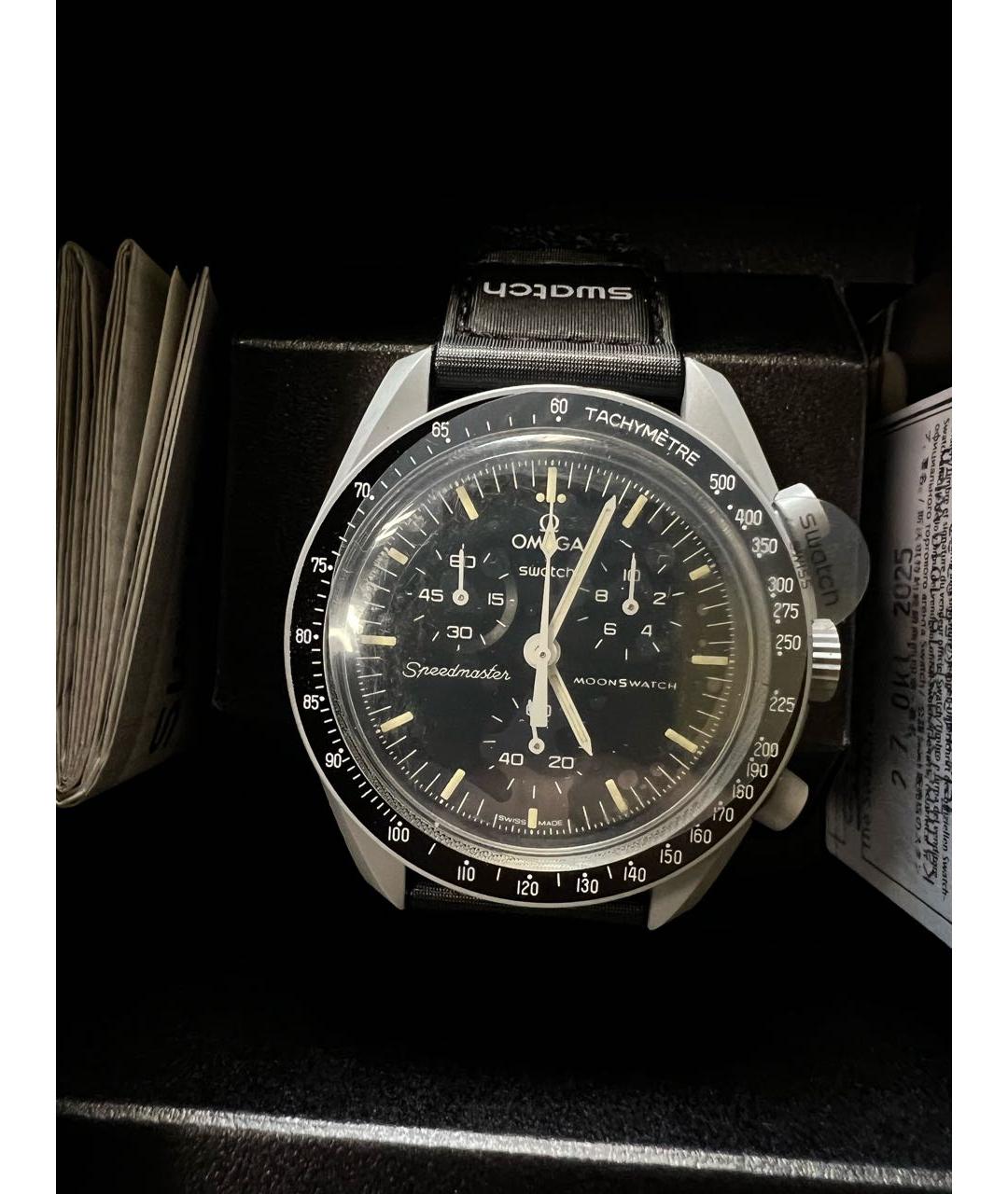 Swatch Черные часы, фото 2