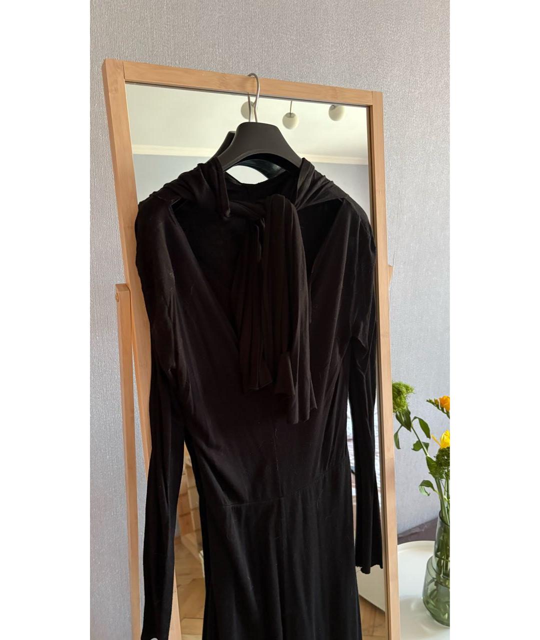 GIVENCHY Черное вискозное вечернее платье, фото 3