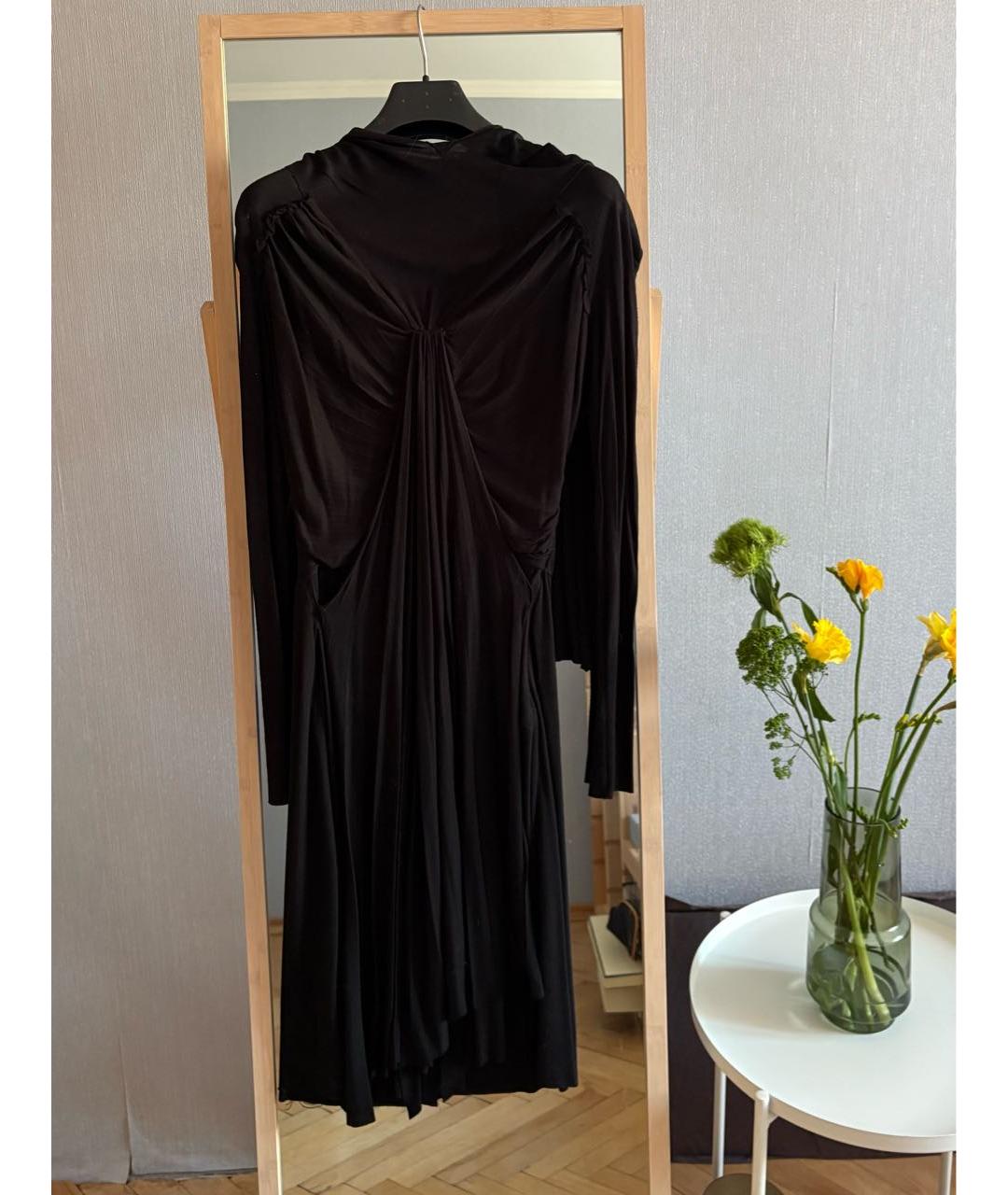 GIVENCHY Черное вискозное вечернее платье, фото 9