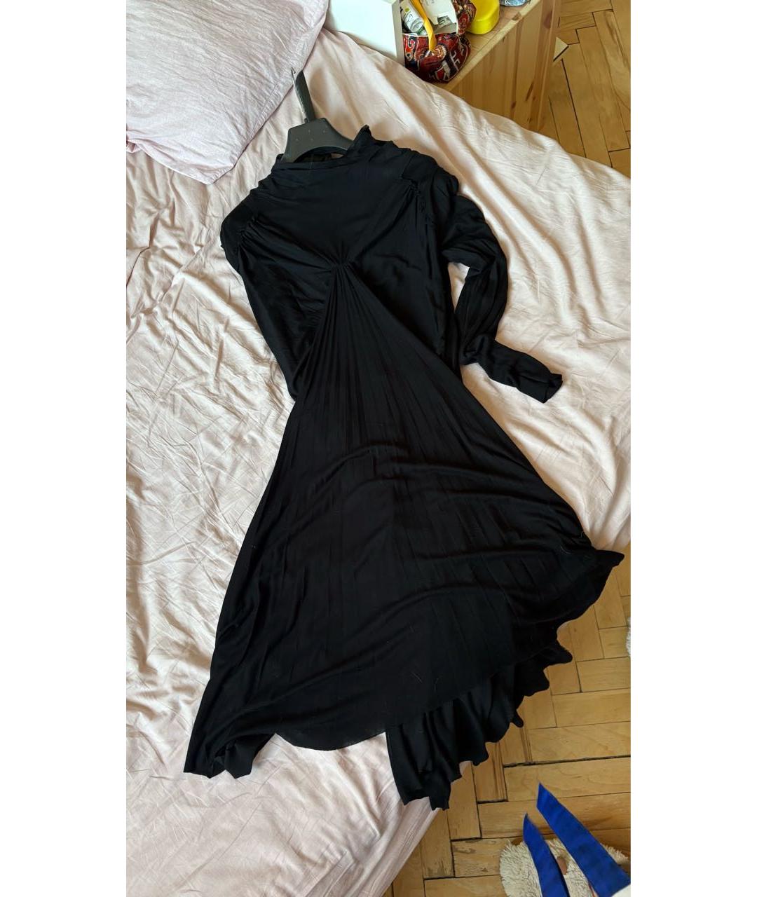 GIVENCHY Черное вискозное вечернее платье, фото 5