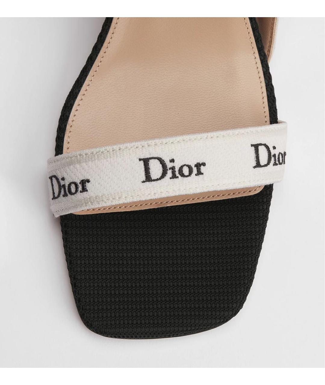 CHRISTIAN DIOR Черные босоножки, фото 4