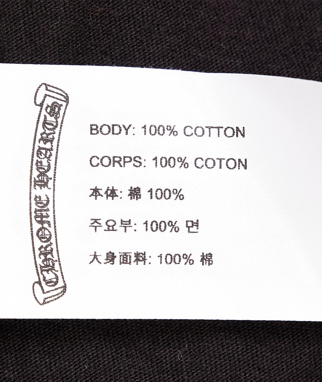 CHROME HEARTS Черная хлопковая футболка, фото 3