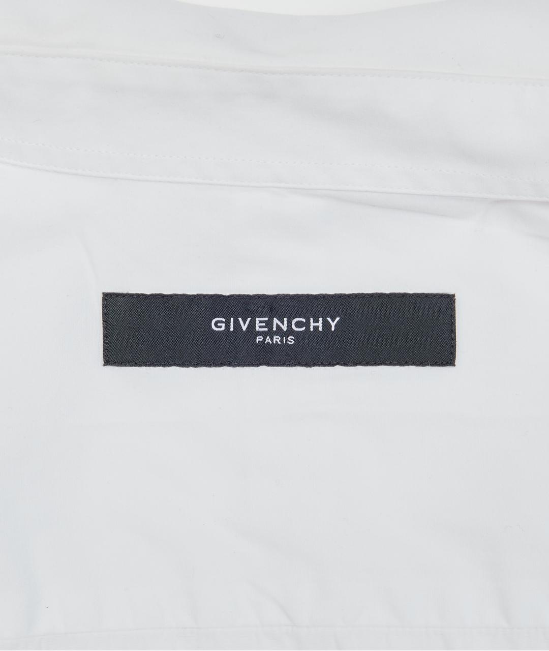 GIVENCHY Белая хлопковая кэжуал рубашка, фото 4