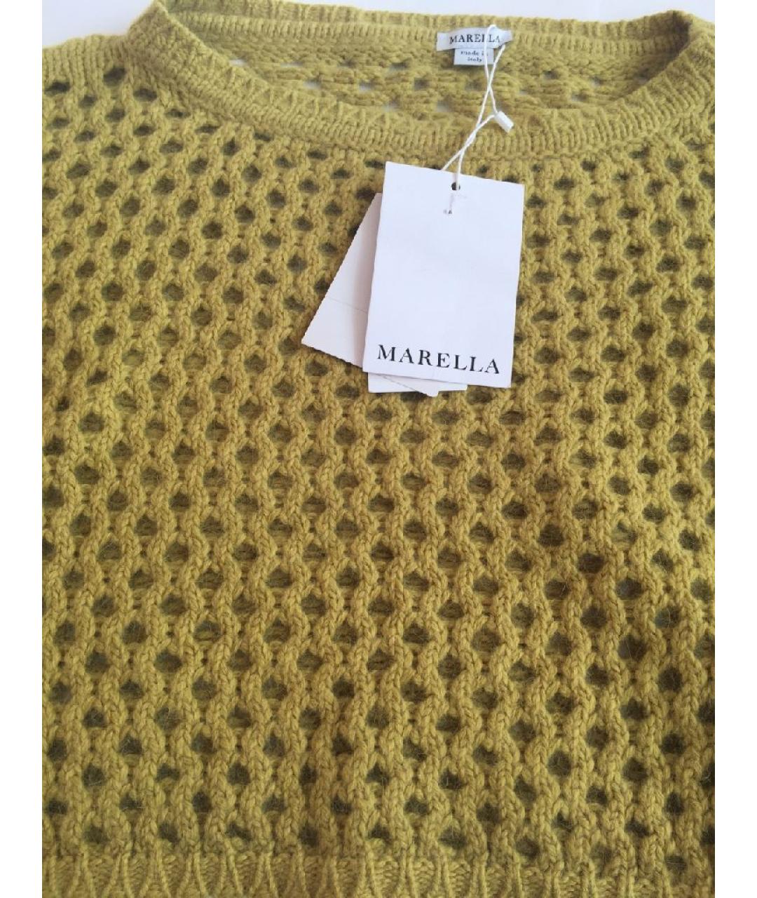 MARELLA Горчичный джемпер / свитер, фото 6