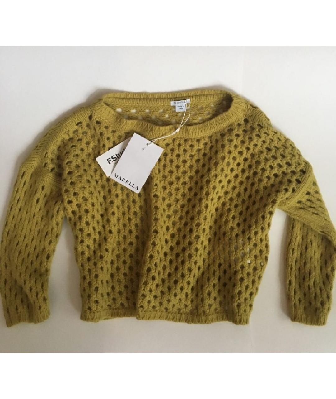 MARELLA Горчичный джемпер / свитер, фото 4