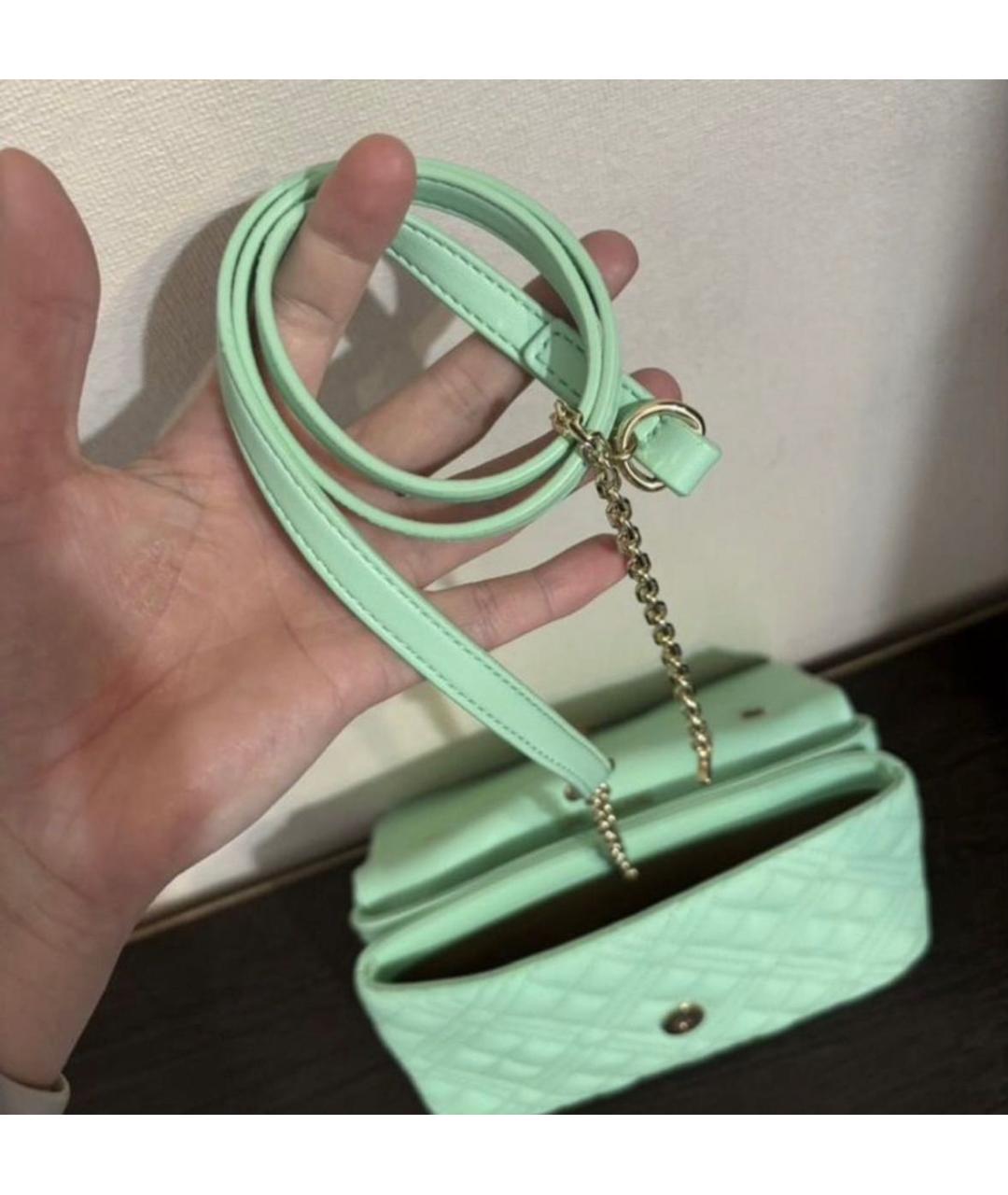 LOVE MOSCHINO Зеленая сумка через плечо из искусственной кожи, фото 5