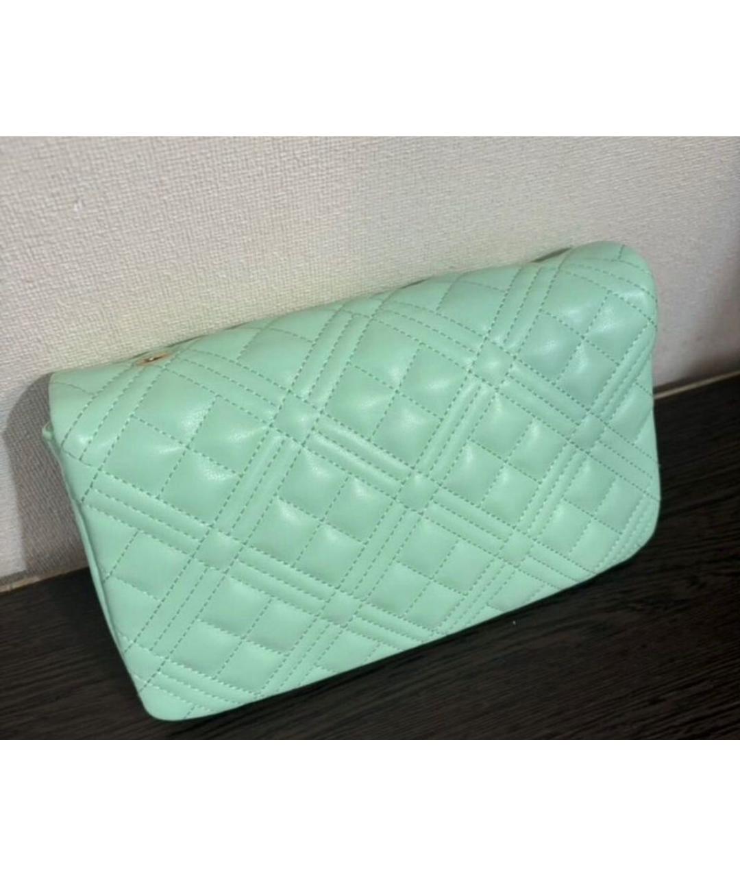 LOVE MOSCHINO Зеленая сумка через плечо из искусственной кожи, фото 2