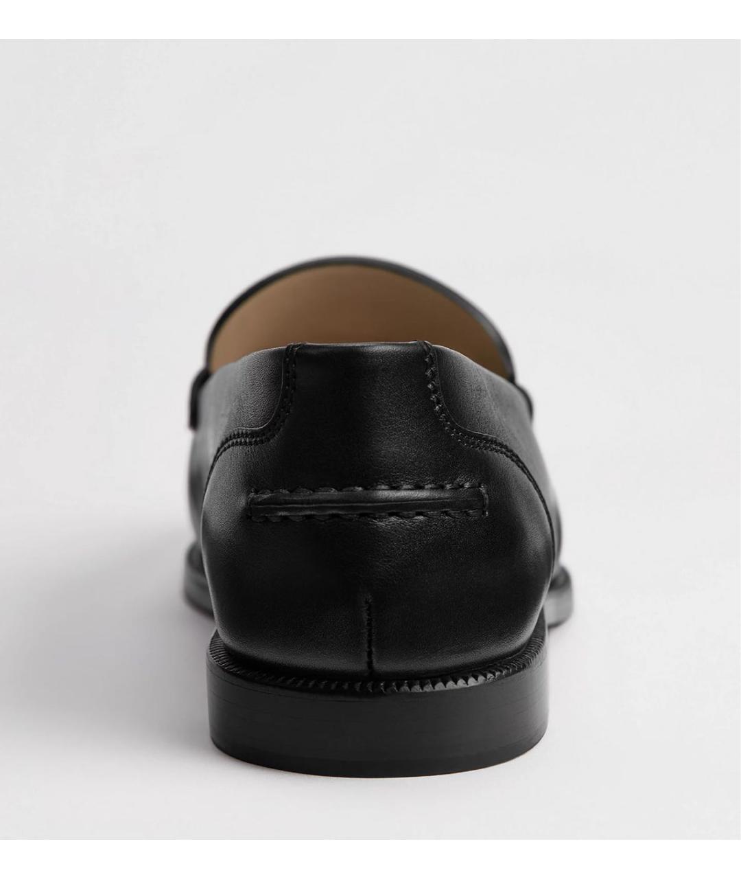 CHRISTIAN DIOR Черные кожаные мокасины, фото 6