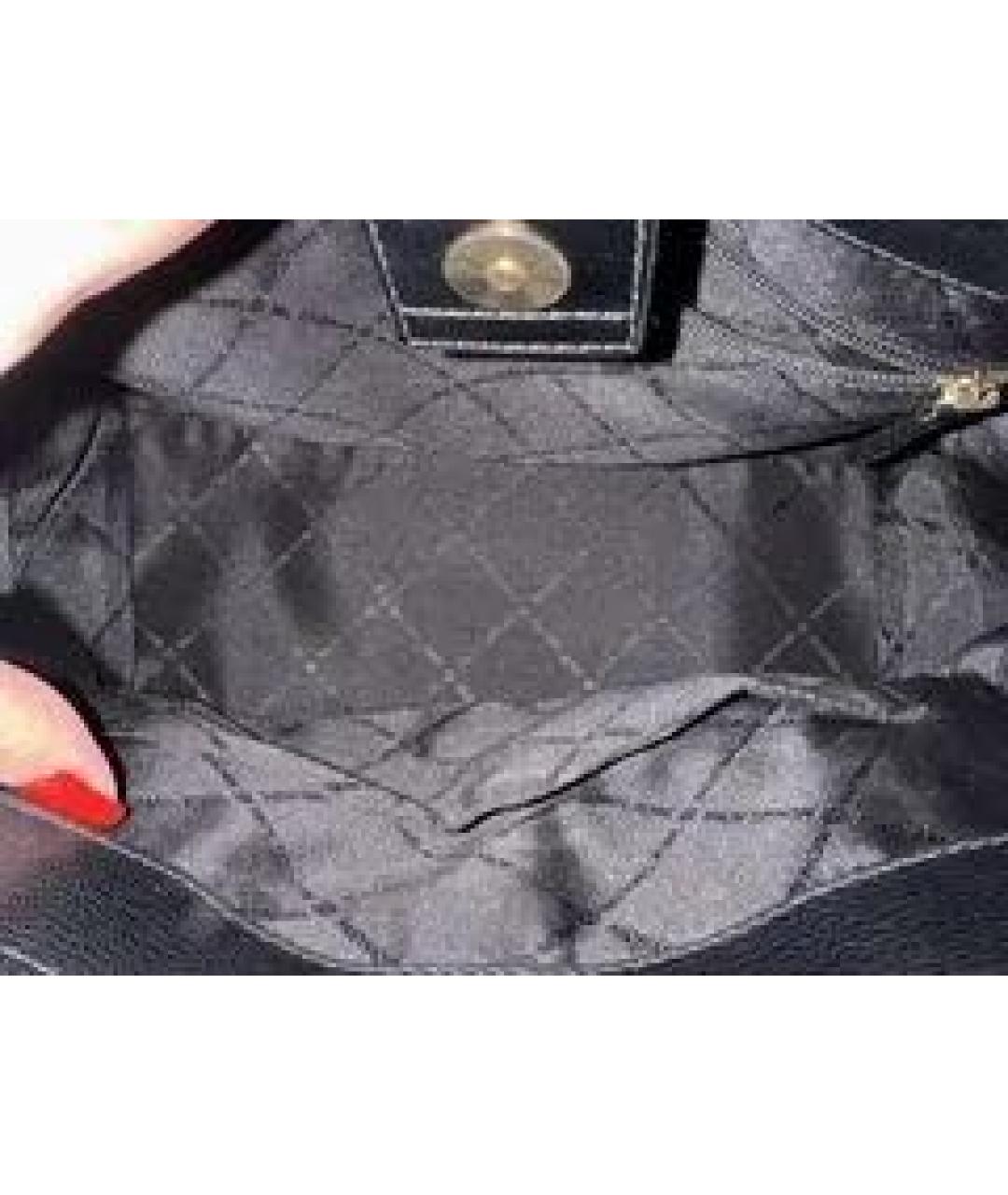 MICHAEL KORS Черная кожаная сумка с короткими ручками, фото 5