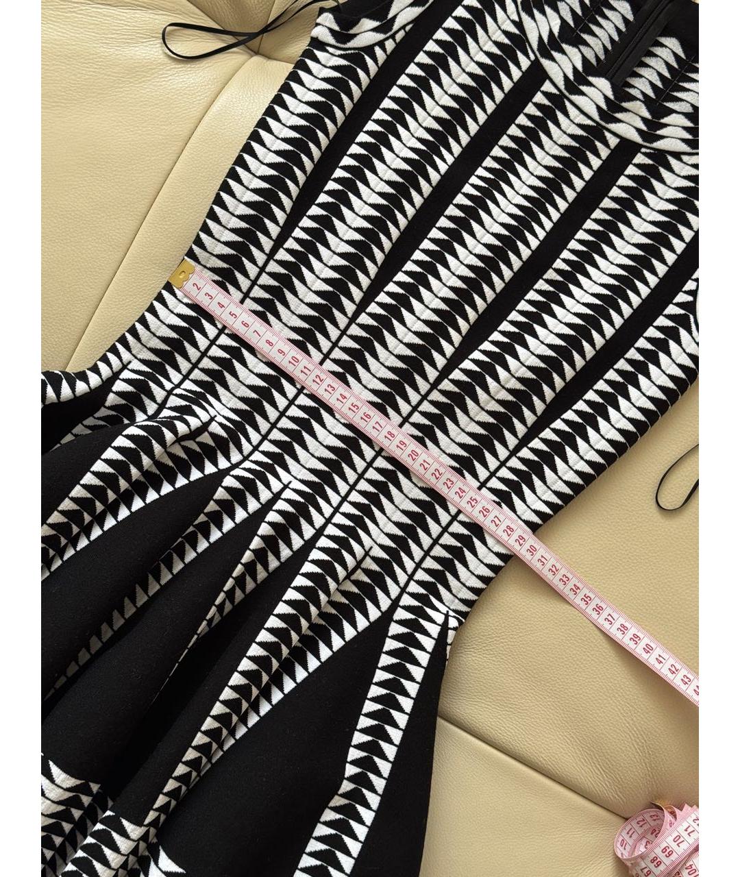 ALAIA Черное шерстяное повседневное платье, фото 7