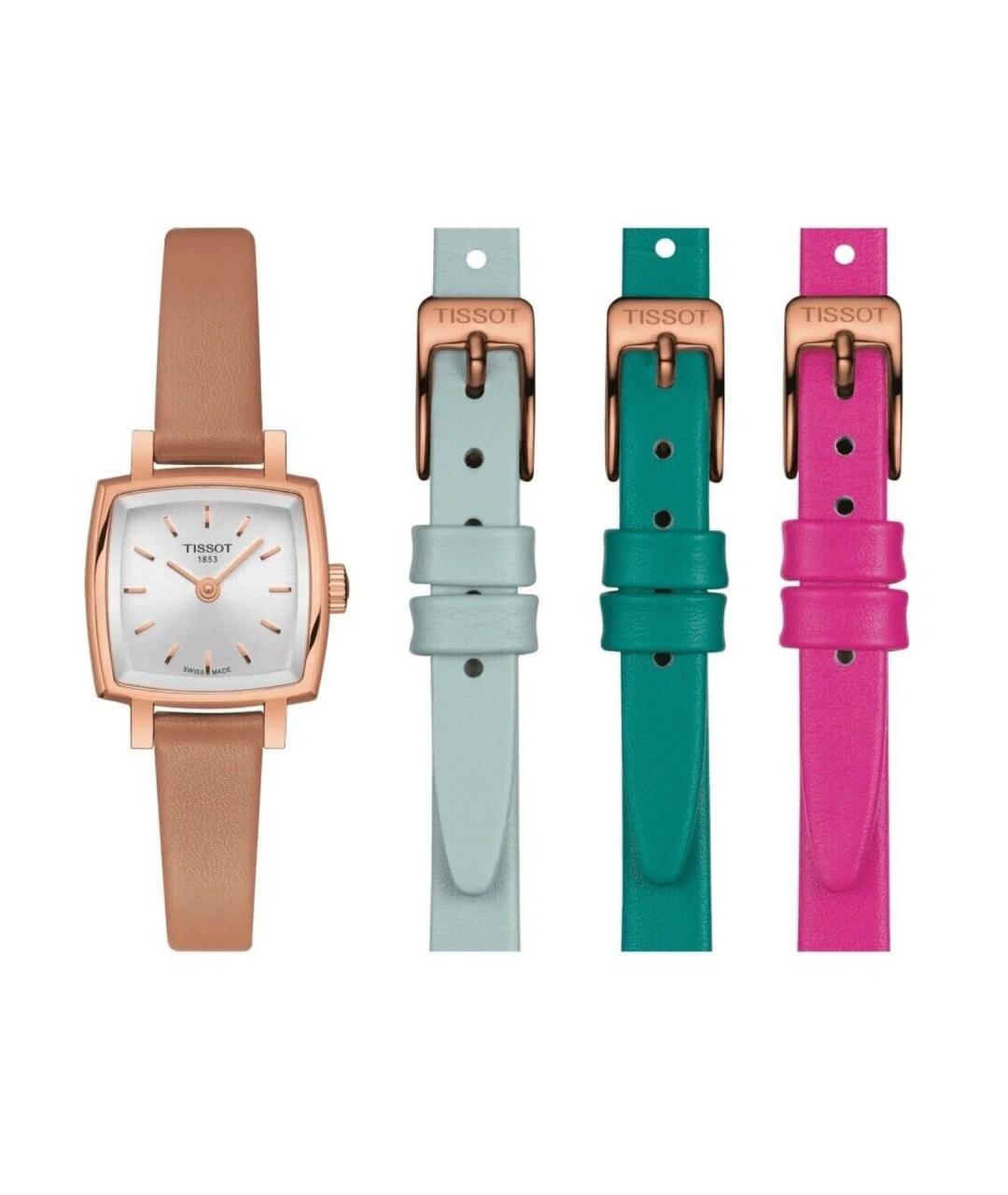 TISSOT Бежевые кожаные часы, фото 6