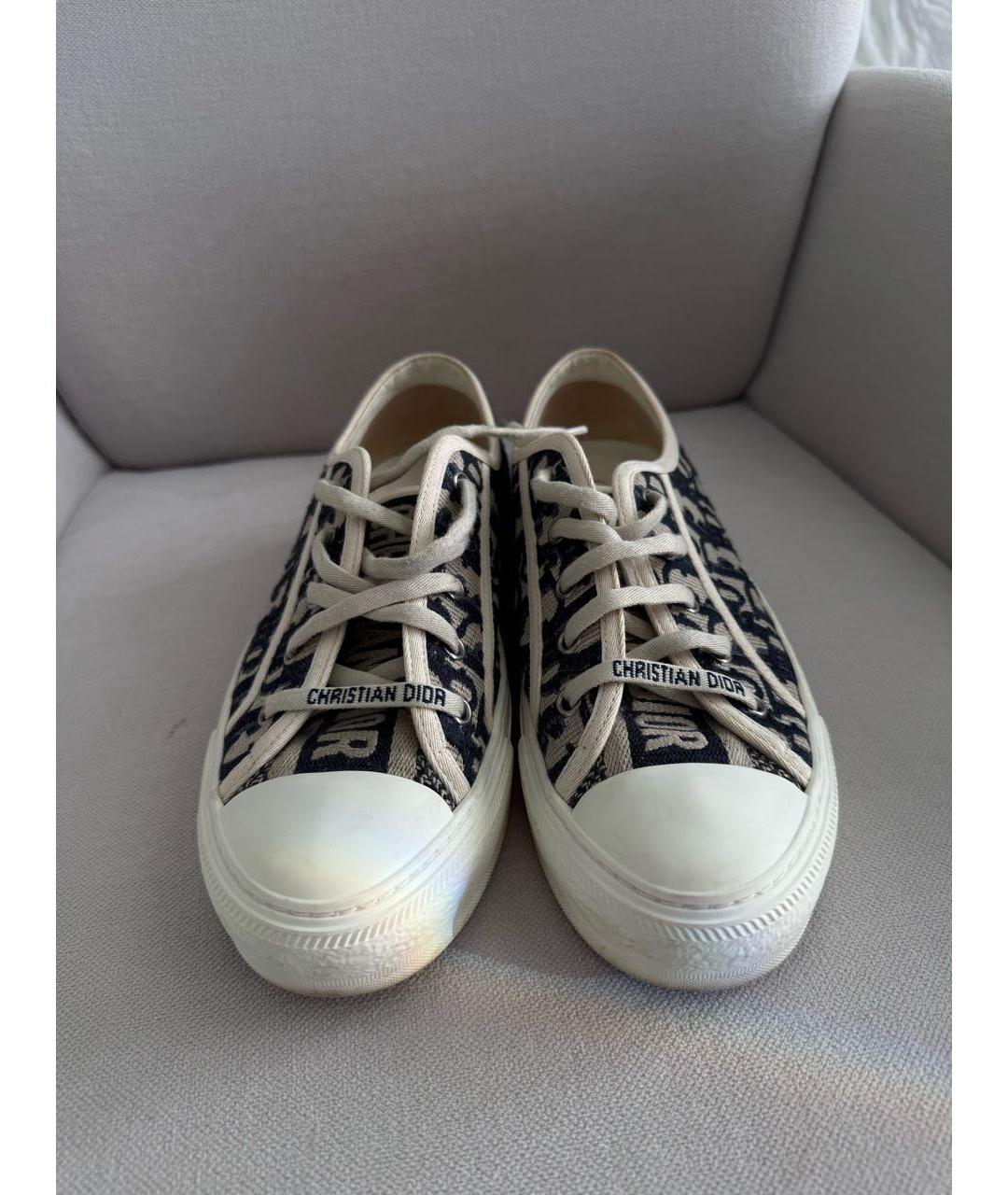 CHRISTIAN DIOR Мульти текстильные кеды, фото 2