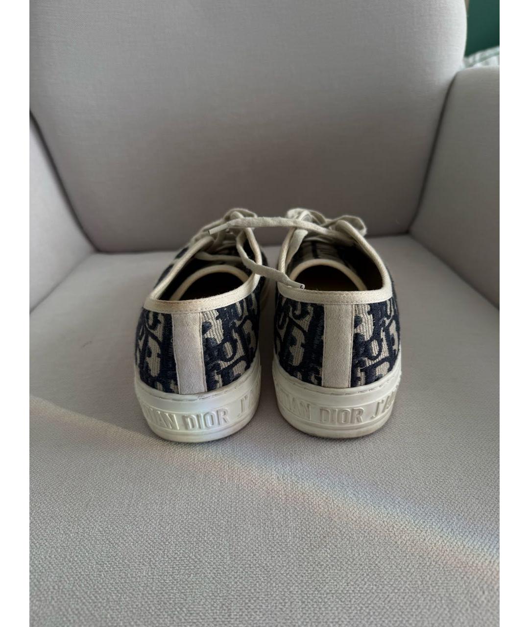 CHRISTIAN DIOR Мульти текстильные кеды, фото 4
