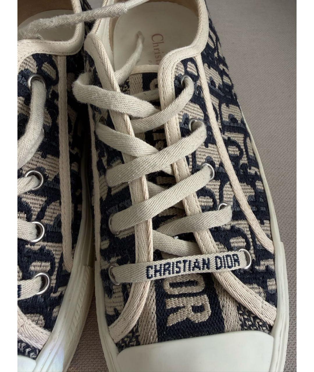 CHRISTIAN DIOR Мульти текстильные кеды, фото 5