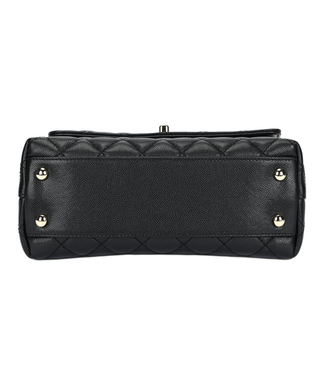 CHANEL Черная кожаная сумка через плечо, фото 4