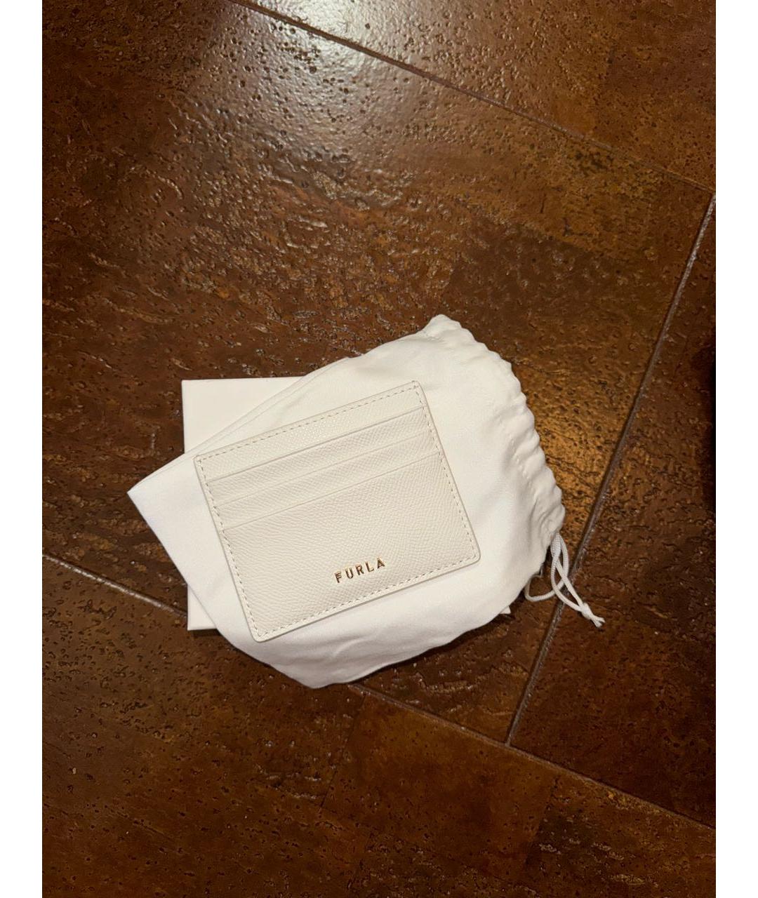 FURLA Белый кожаный кардхолдер, фото 6