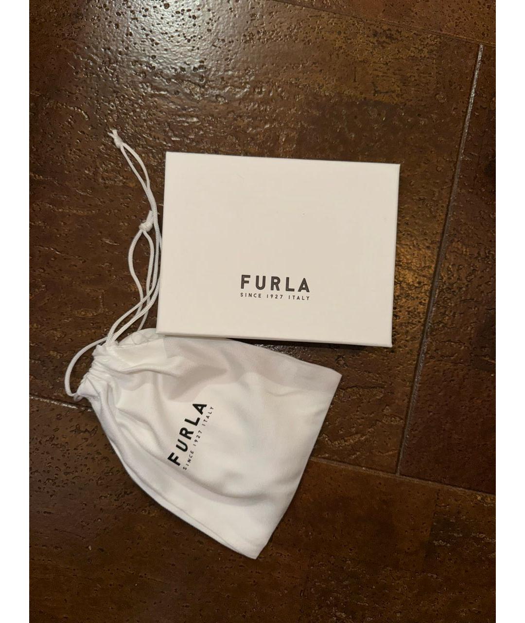 FURLA Белый кожаный кардхолдер, фото 4