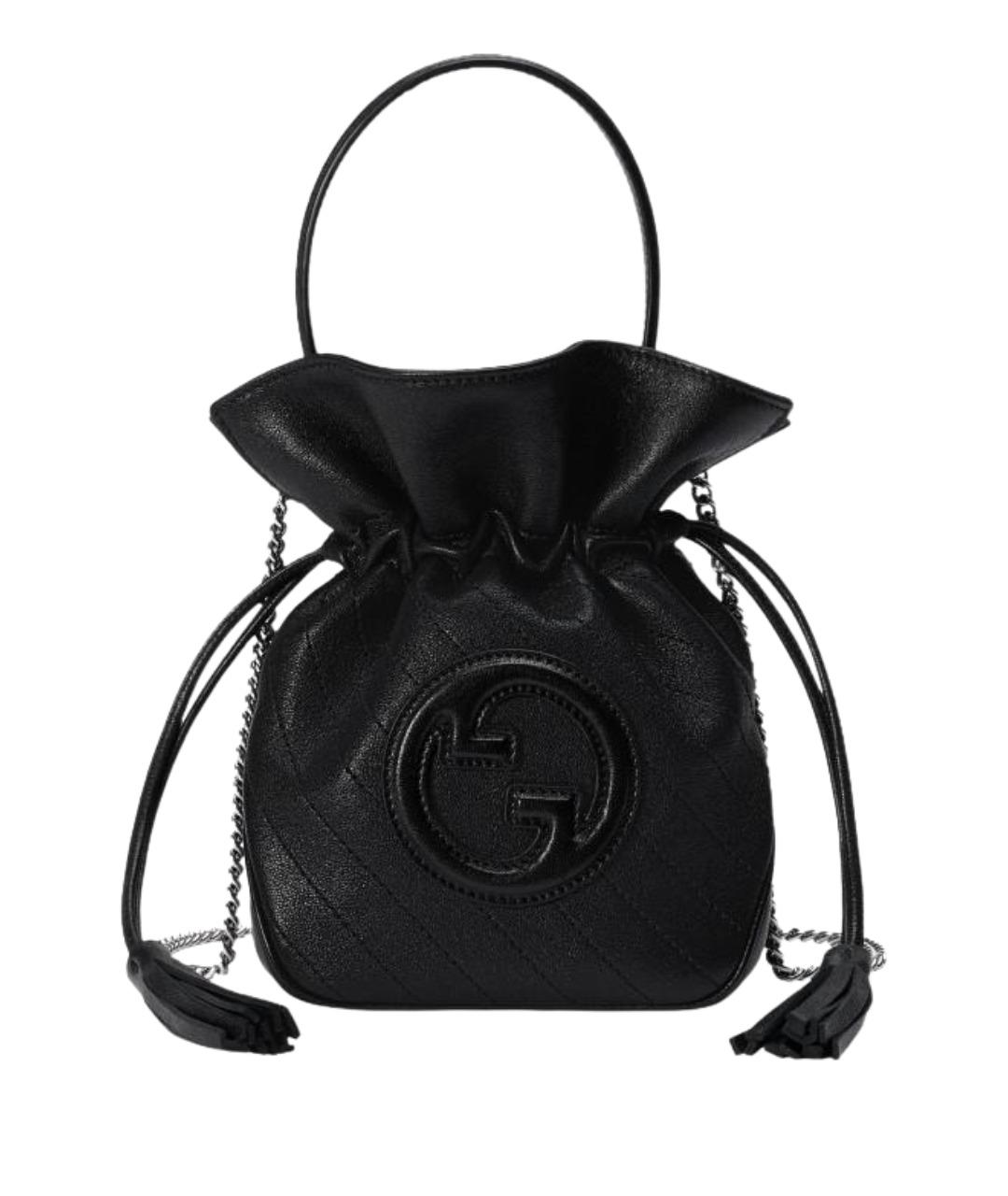 GUCCI Черная кожаная сумка через плечо, фото 1