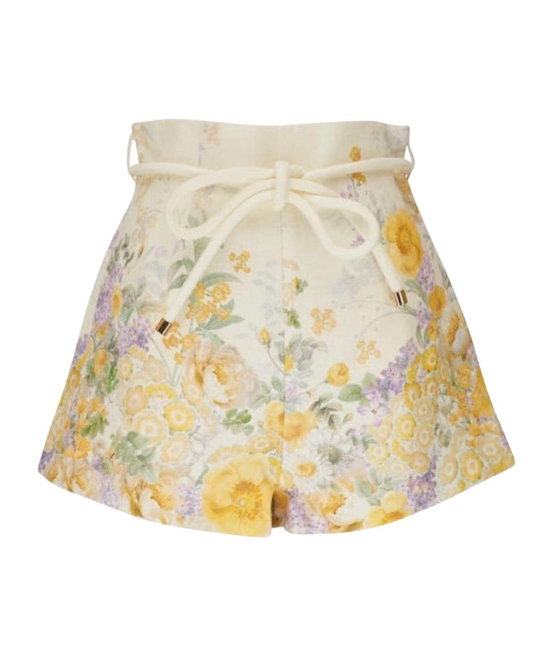 ZIMMERMANN Желтый шифоновый костюм с брюками, фото 2