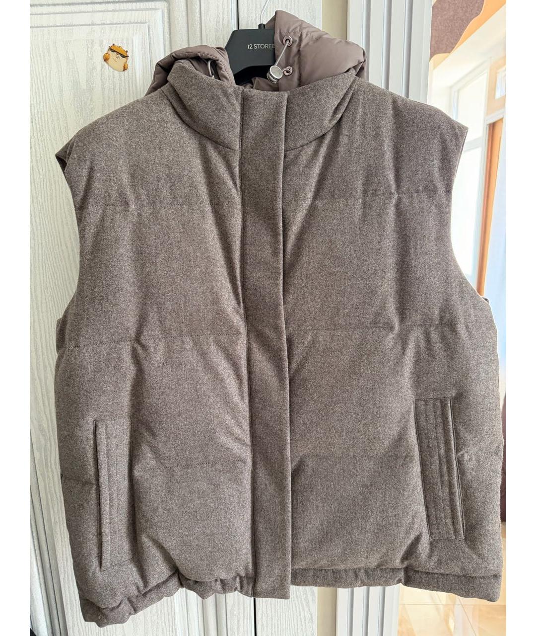 12 STOREEZ Коричневый кашемировый жилет, фото 6