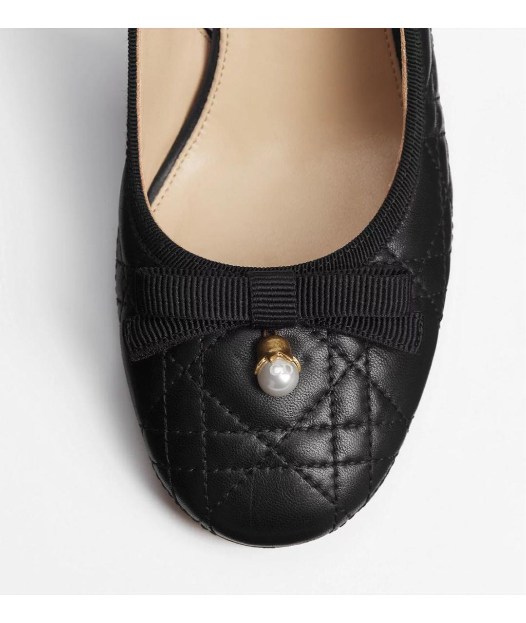 CHRISTIAN DIOR Черные кожаные туфли, фото 5