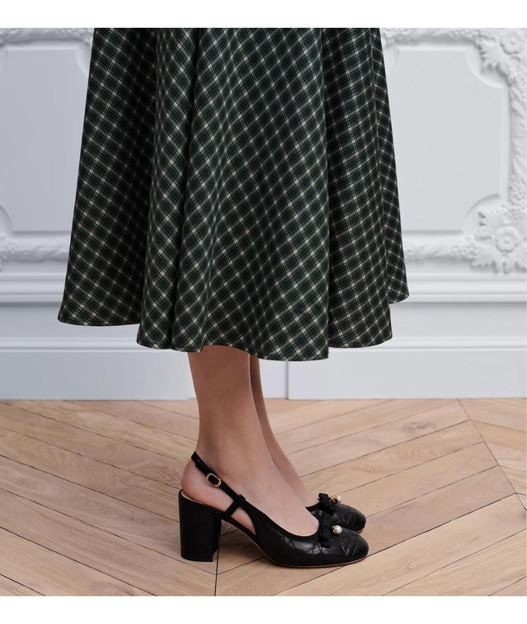 CHRISTIAN DIOR Черные кожаные туфли, фото 2