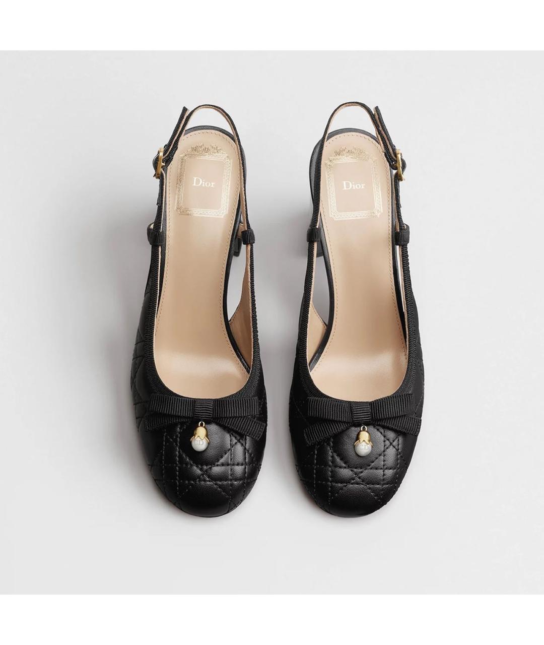 CHRISTIAN DIOR Черные кожаные туфли, фото 3