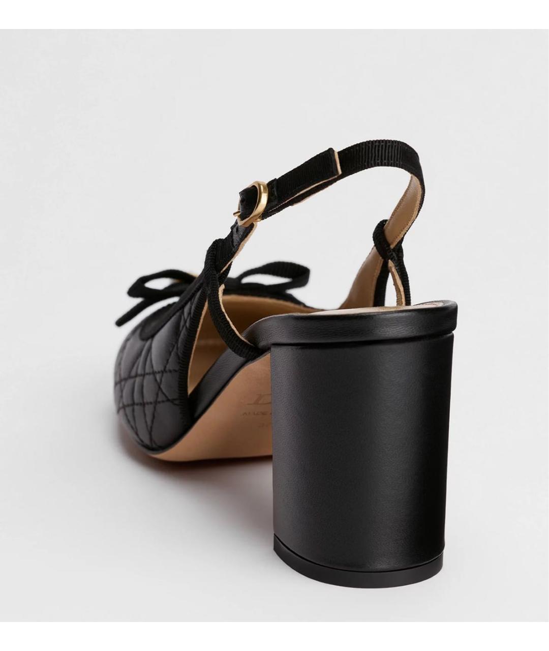 CHRISTIAN DIOR Черные кожаные туфли, фото 6