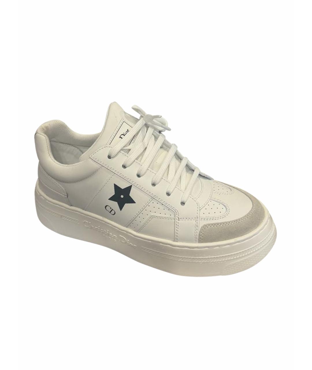 CHRISTIAN DIOR Белые кроссовки из искусственной кожи, фото 1