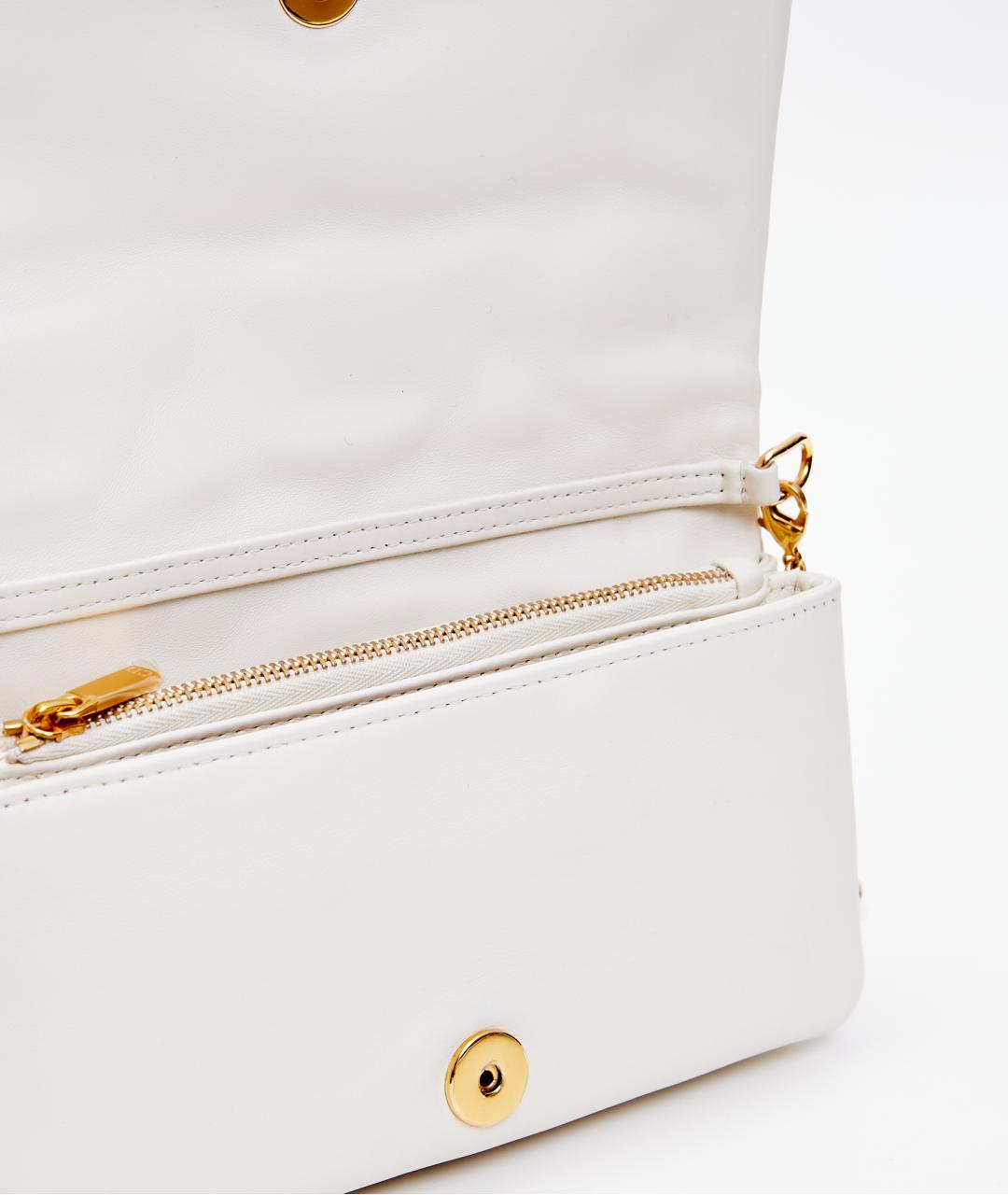 CHRISTIAN DIOR Белая кожаная сумка через плечо, фото 6