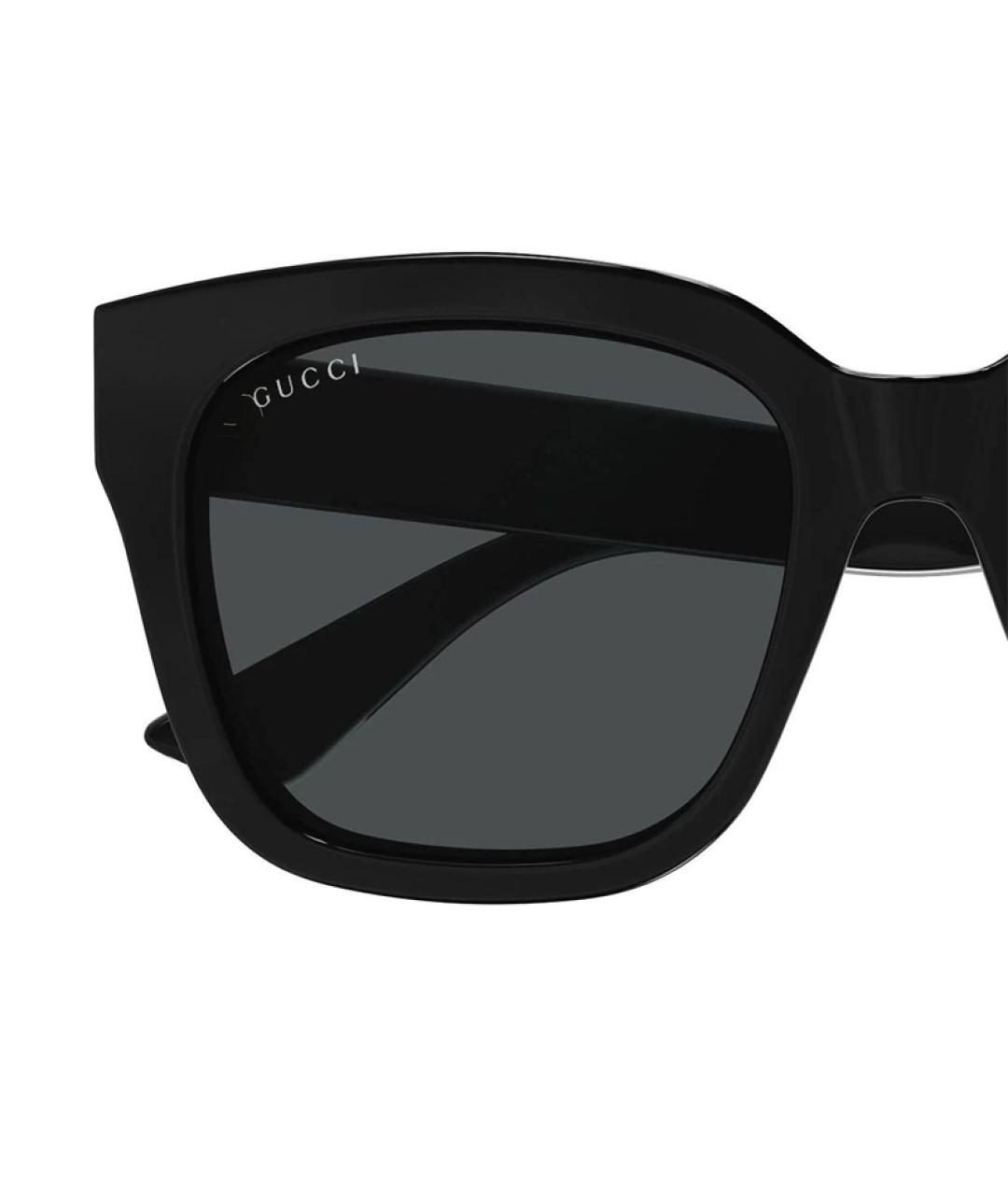 GUCCI Черные пластиковые солнцезащитные очки, фото 3