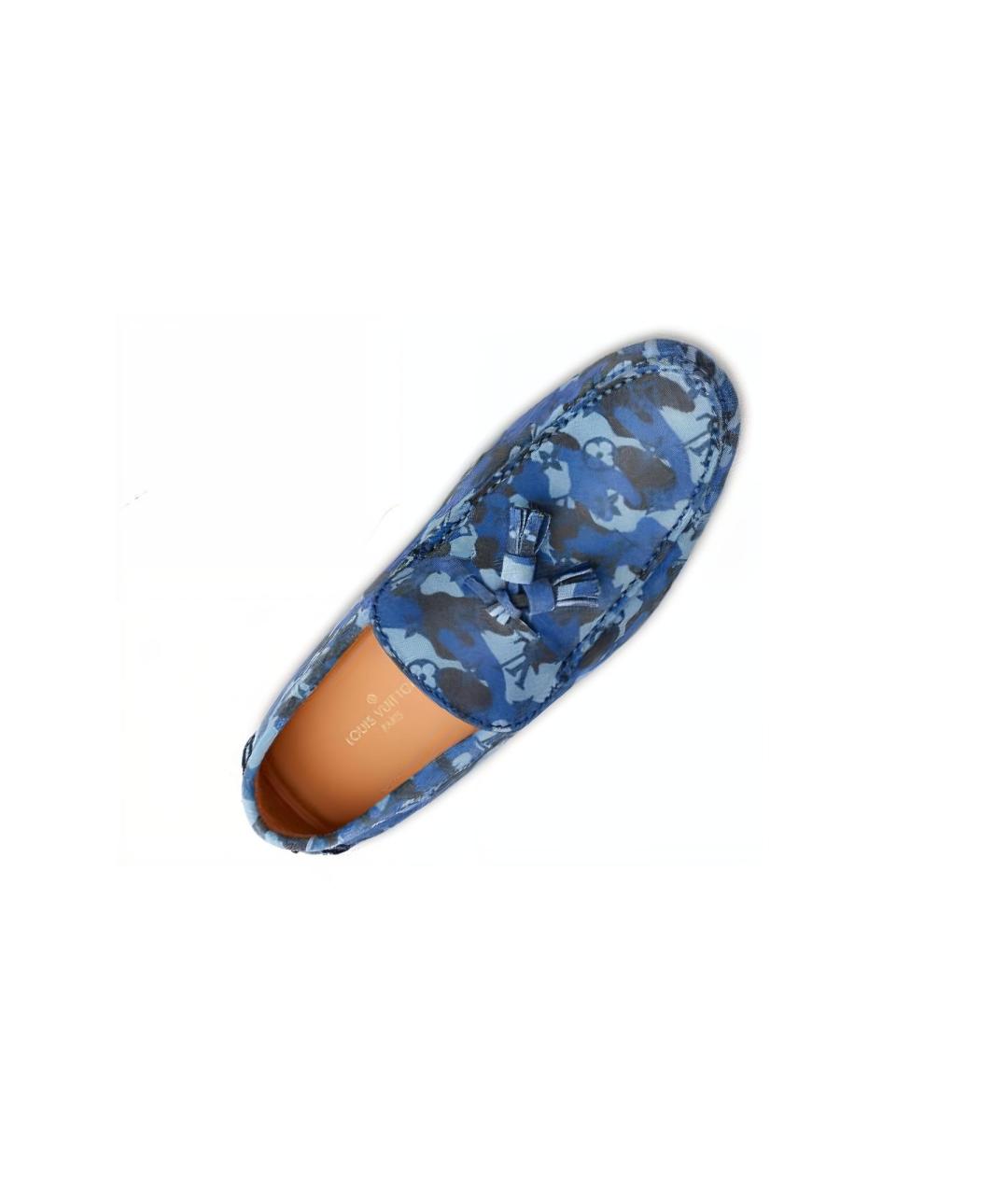 LOUIS VUITTON Синие лоферы, фото 3