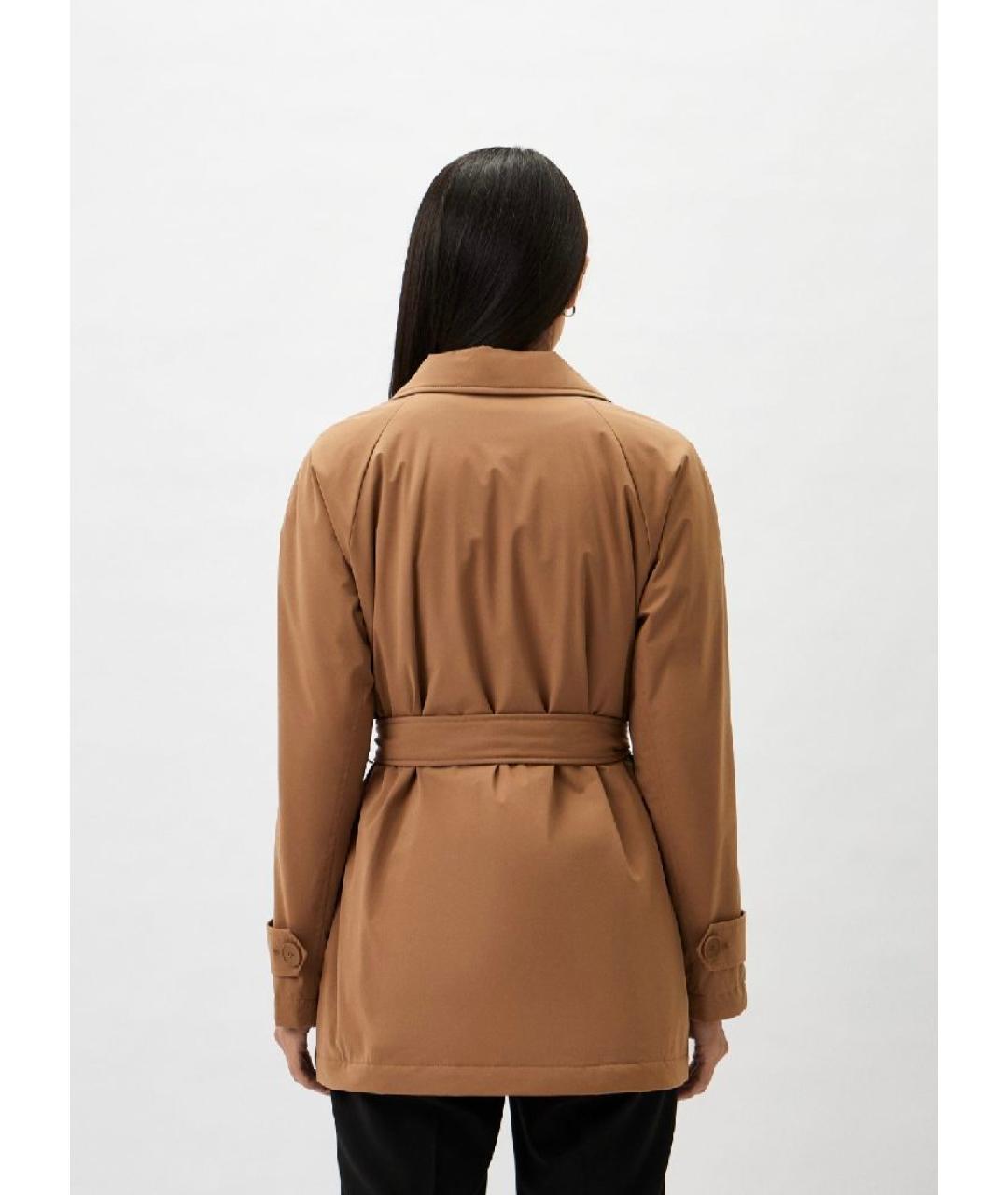 MARELLA Коричневая полиамидовая куртка, фото 7