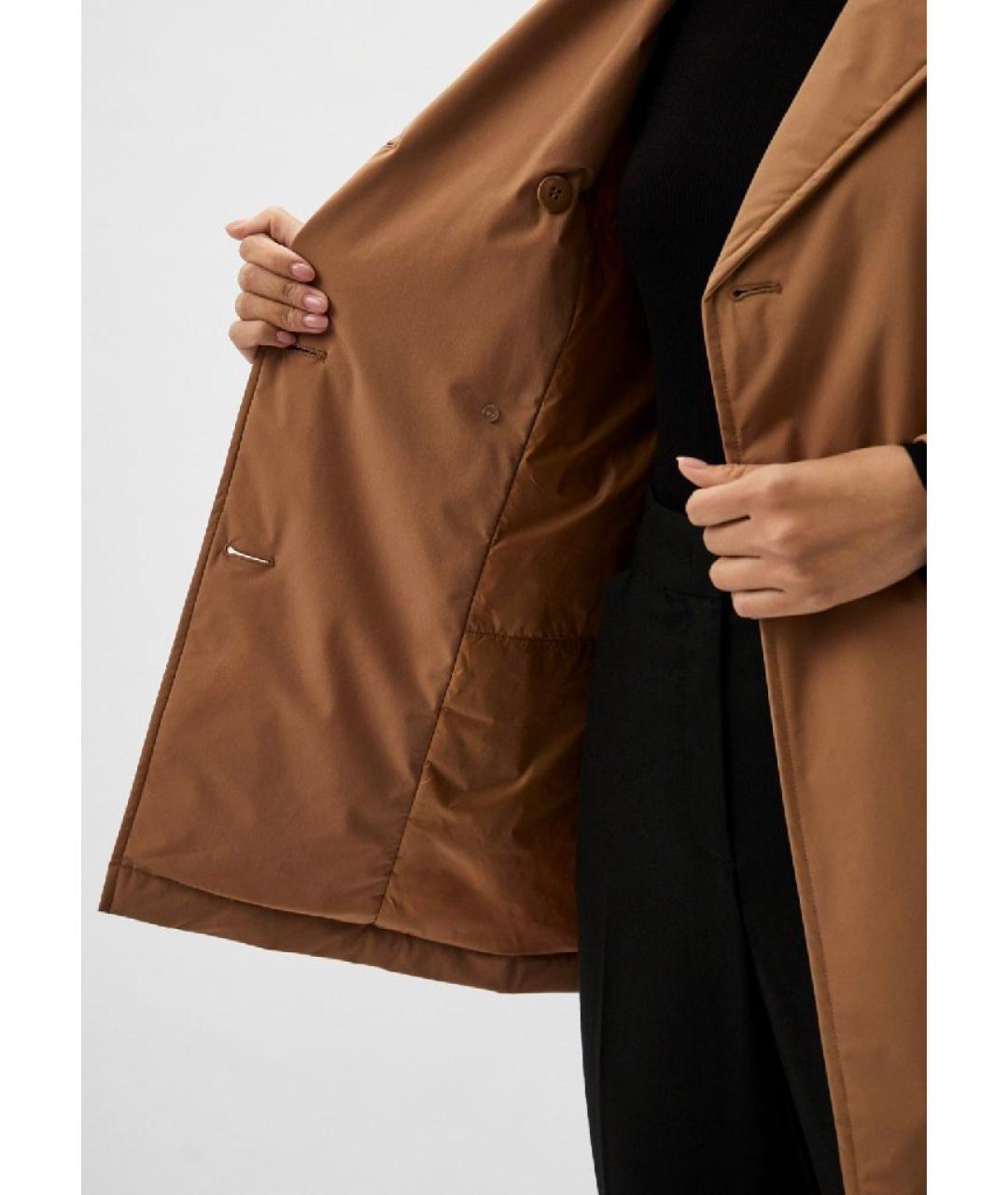 MARELLA Коричневая полиамидовая куртка, фото 8