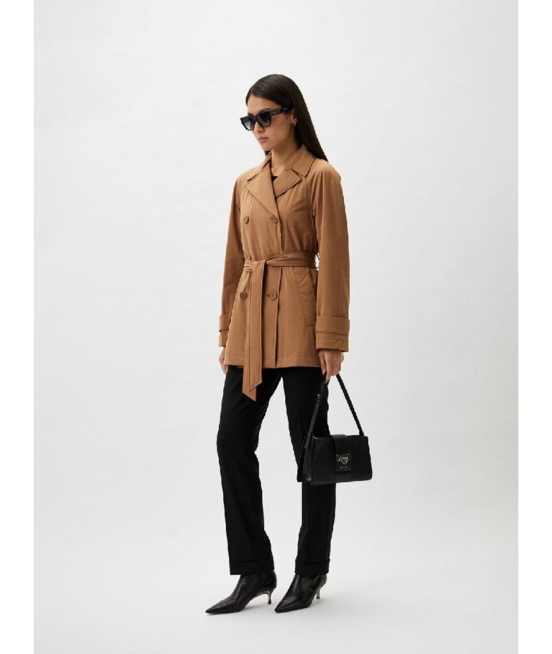 MARELLA Коричневая полиамидовая куртка, фото 9