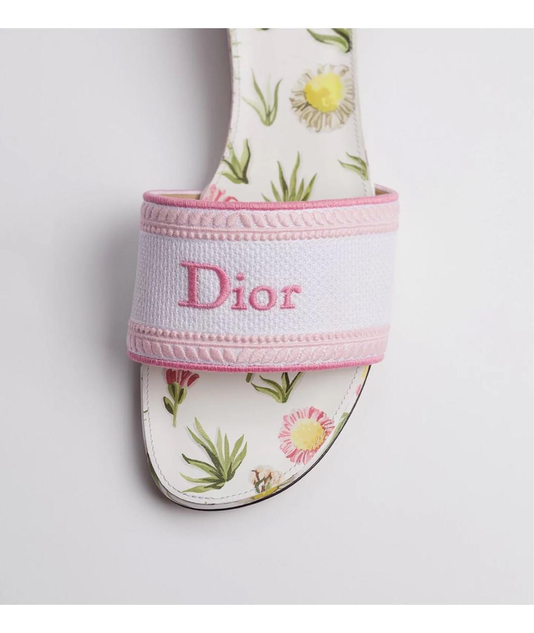 CHRISTIAN DIOR Белые мюли, фото 5