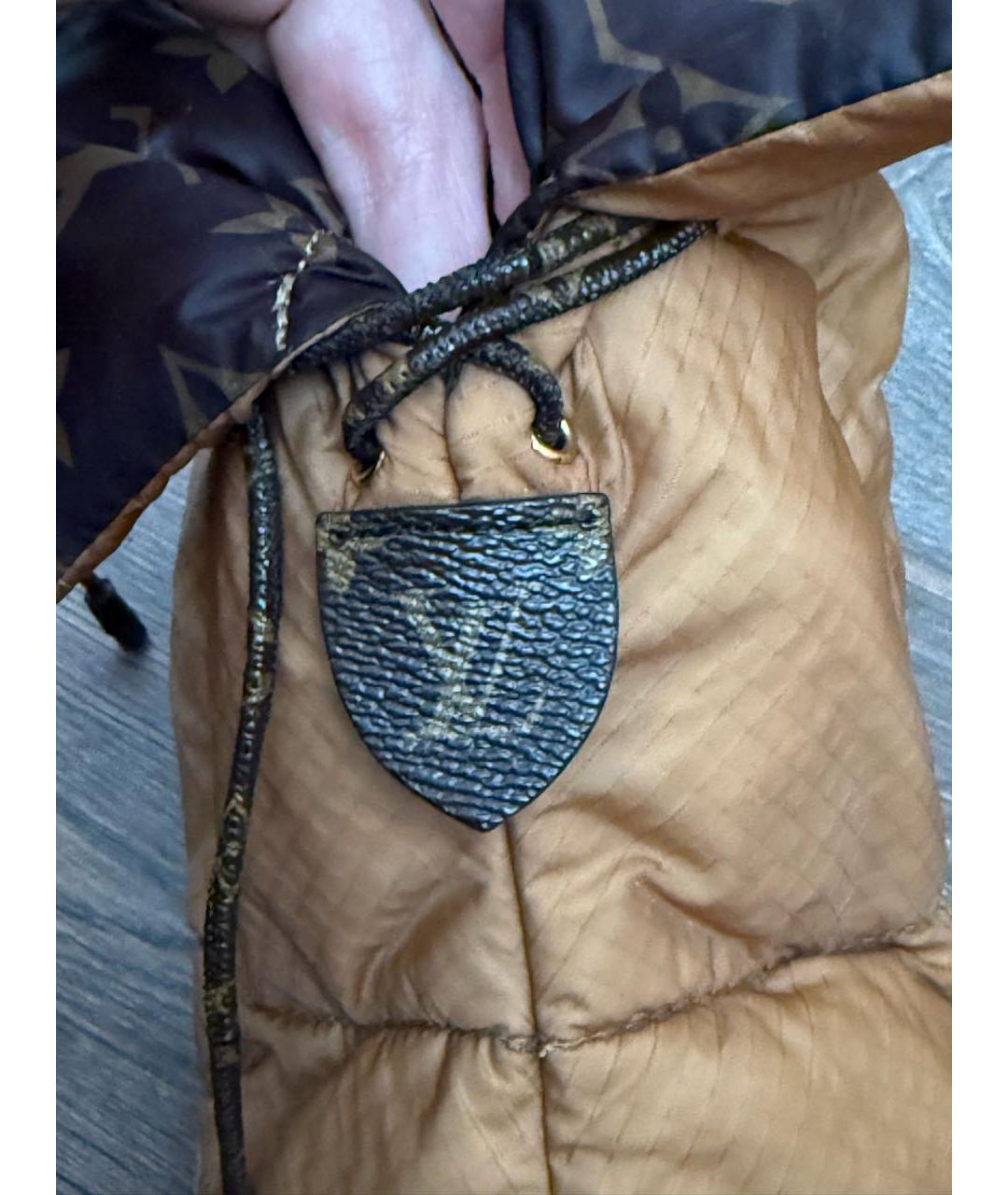 LOUIS VUITTON Бежевые текстильные полусапоги, фото 5