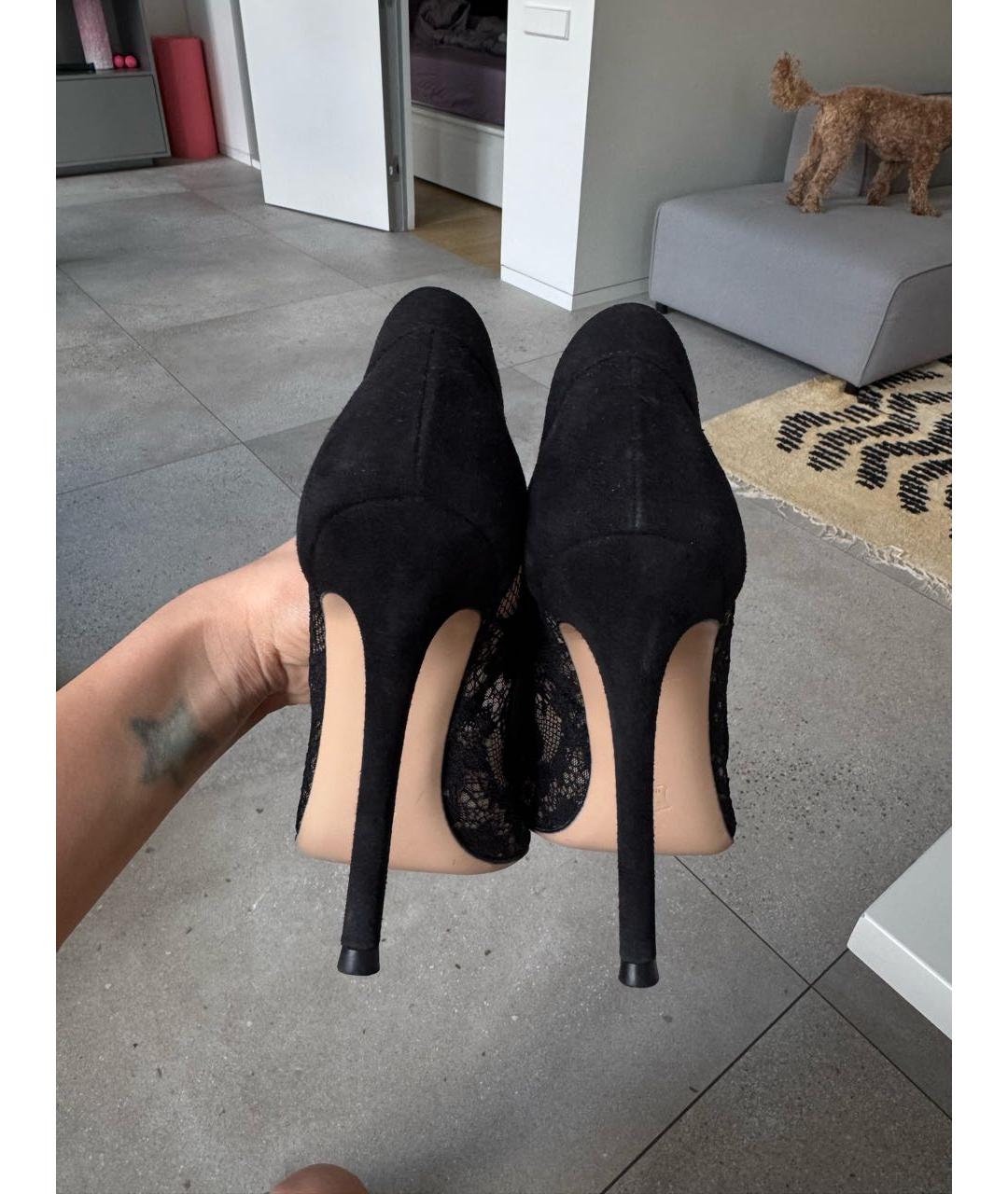 GIANVITO ROSSI Черные замшевые туфли, фото 3