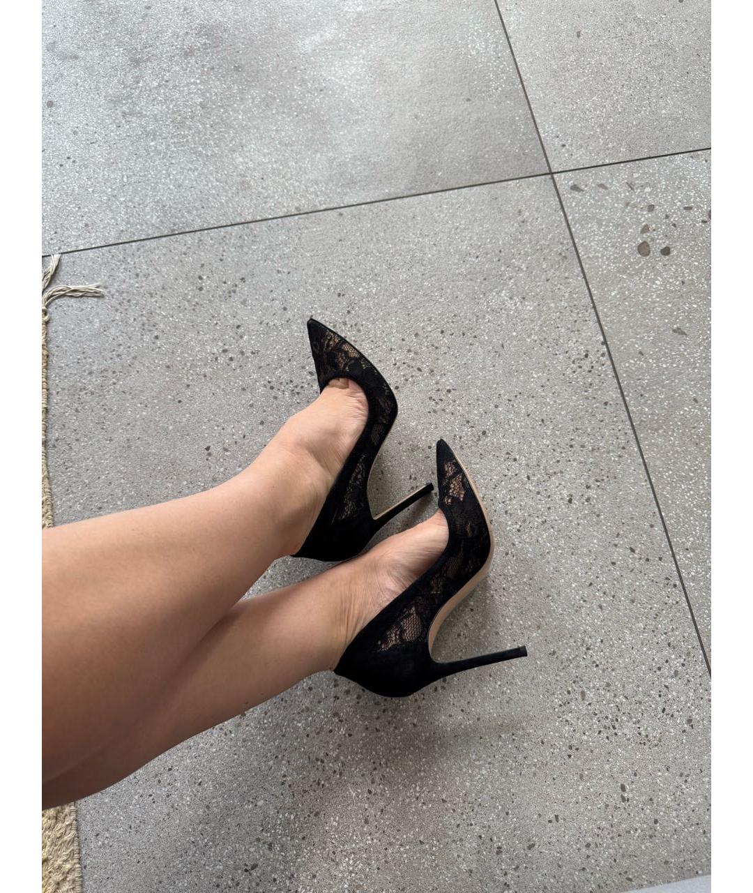 GIANVITO ROSSI Черные замшевые туфли, фото 8