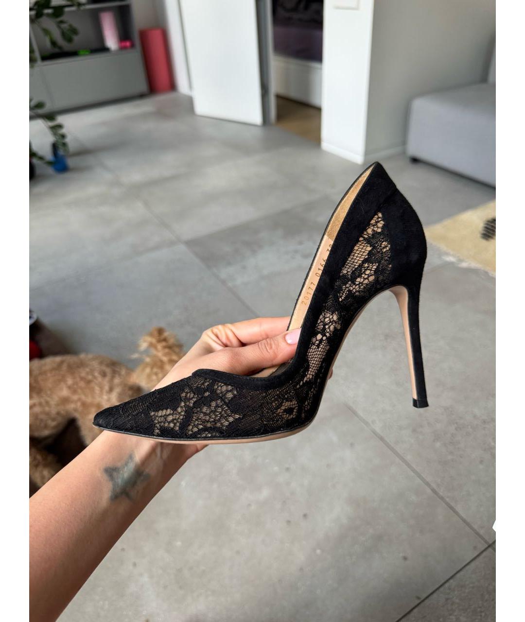 GIANVITO ROSSI Черные замшевые туфли, фото 9