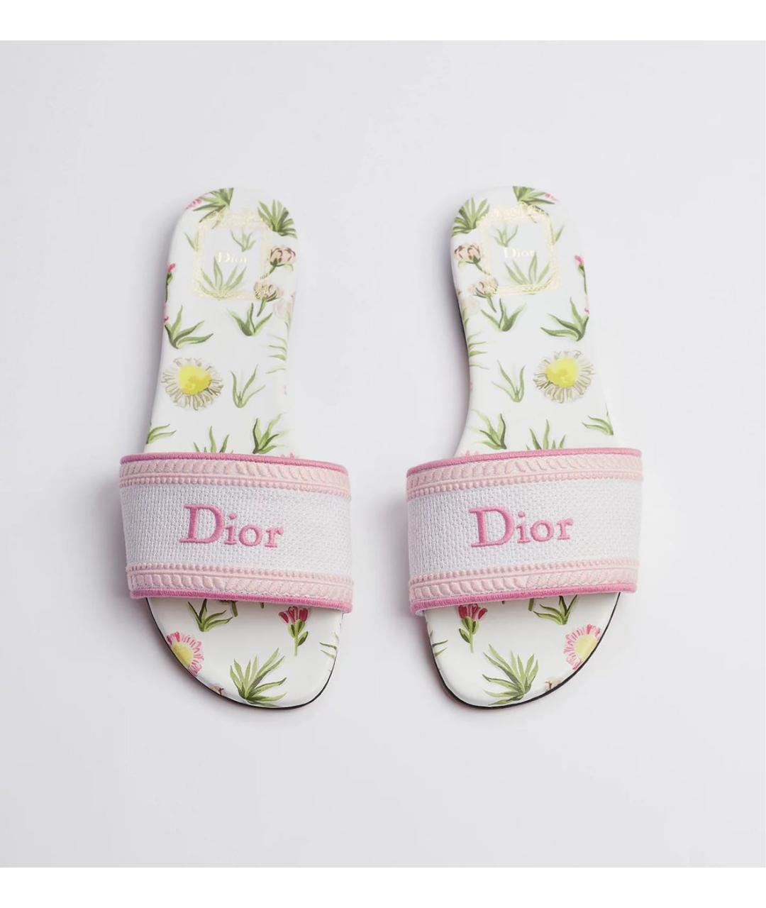 CHRISTIAN DIOR Белые мюли, фото 2