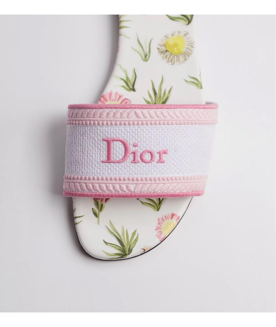 CHRISTIAN DIOR Белые мюли, фото 4