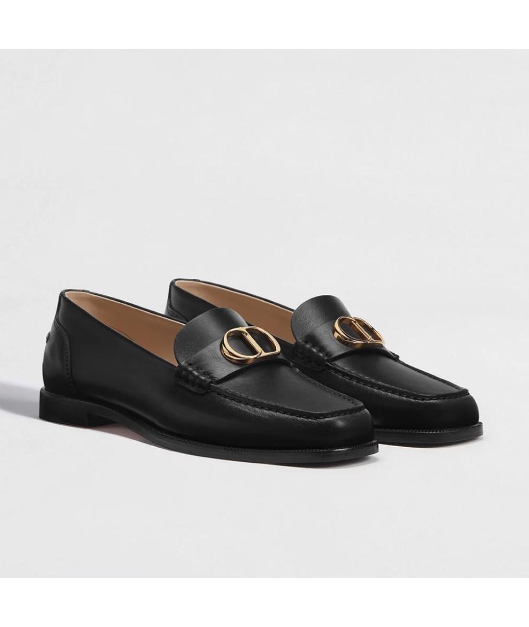 CHRISTIAN DIOR Черные мокасины, фото 5