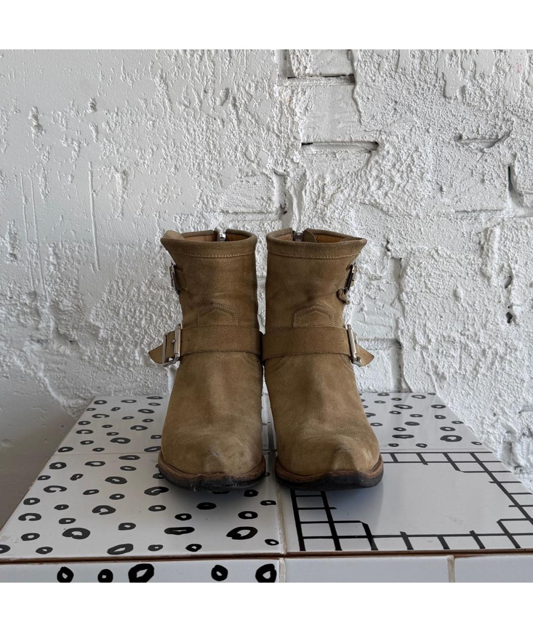 R13 Горчичные замшевые полусапоги, фото 2