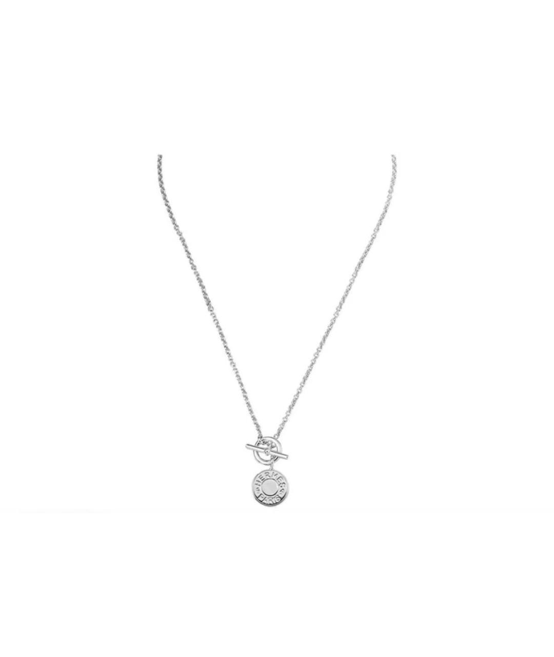 HERMES Серебряное серебряное колье, фото 3