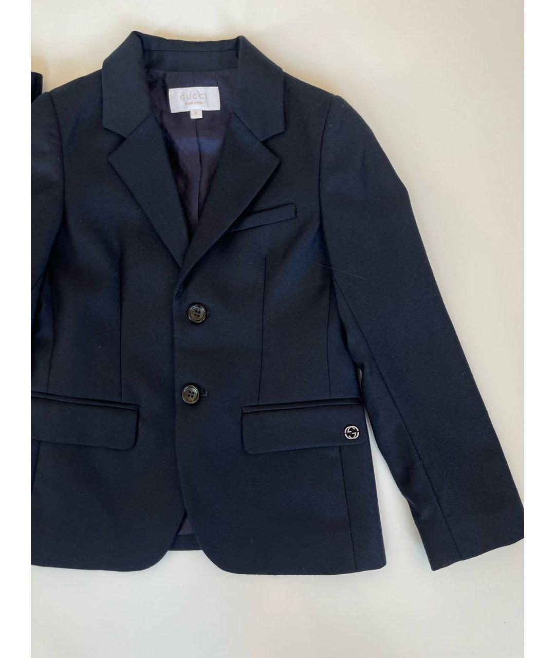 GUCCI Темно-синий шерстяной комплект, фото 3