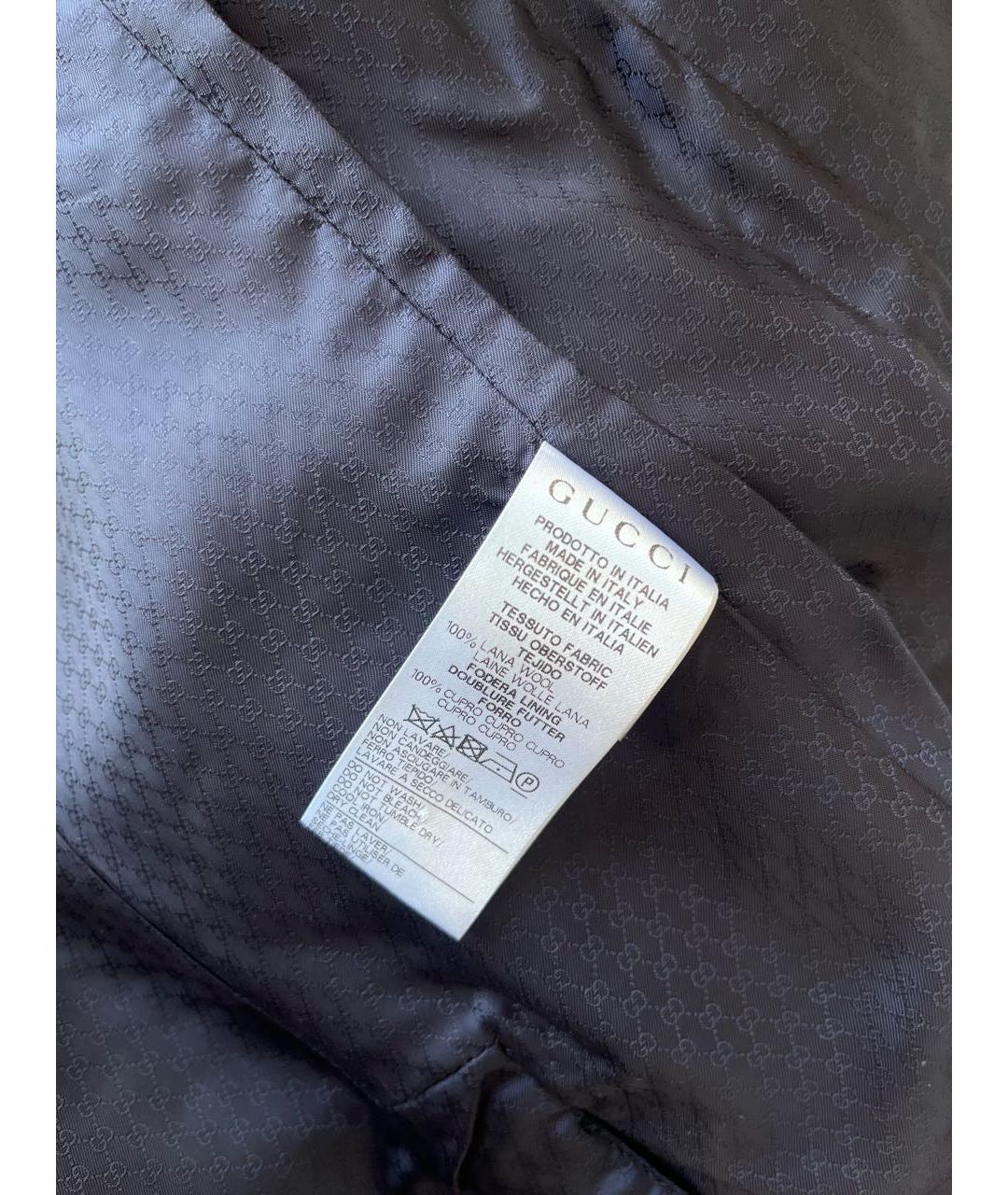 GUCCI Темно-синий шерстяной комплект, фото 4