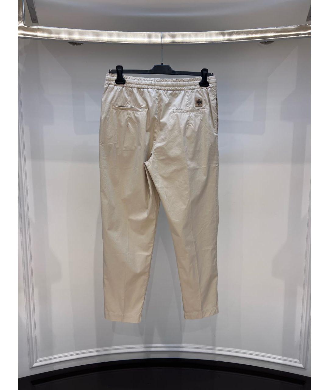 JACOB COHEN Бежевые хлопковые повседневные брюки, фото 2